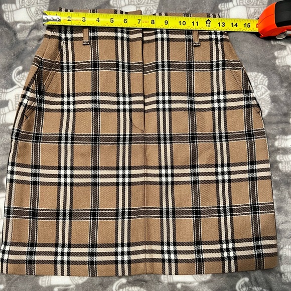 NWT Sandro Plaid Mini Skirt - Picture 5 of 7